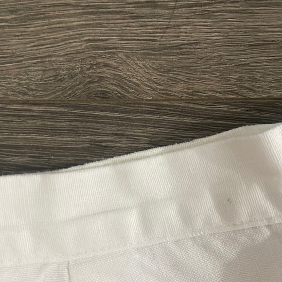 AS-IS White Cotton High Waisted Back Zip Shorts Pin Up Style - 1940/50s Style - Picture 10 of 16